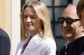 French President Macron visits Monaco