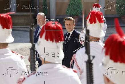 French President Macron visits Monaco