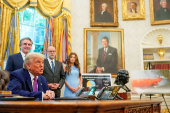U.S. President Trump at the White House in Washington