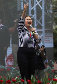 Protest during the anniversary of the 2009 coup d'état, in Tegucigalpa