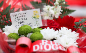 Tribute to Liverpool's Portuguese soccer player Diogo Jota, who died in a car crash near Zamora, Spain