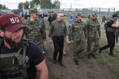 President of the Republic of Poland Andrzej Duda visit Polish-Belarus border