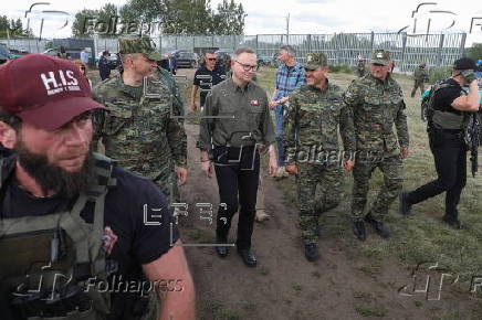 President of the Republic of Poland Andrzej Duda visit Polish-Belarus border