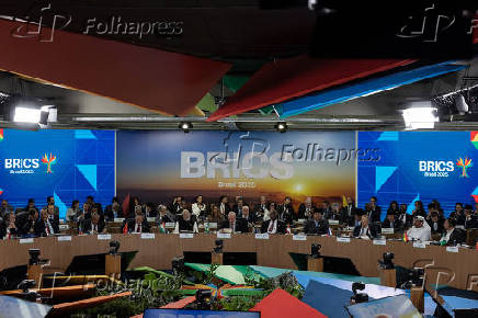 Segunda plenária da reunião de cúpula dos Brics