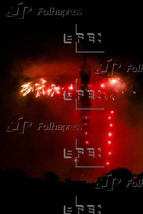 Fireworks for National Day in Paris