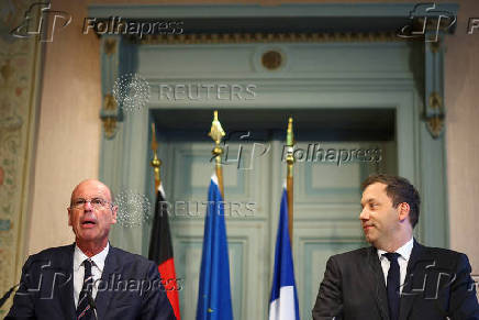 German Finance Minister Klingbeil and French Finance Minister Lombard meet in Genshagen
