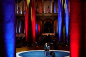 U.S. President Trump attends the National Republican Congressional Committee (NRCC) dinner, in Washington