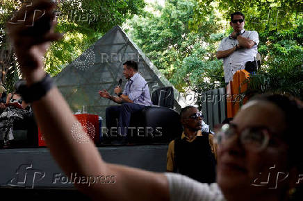 Ecuador's President and presidential candidate Daniel Noboa campaigns ahead of run-off, in Guayaquil