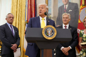 Swearing-in ceremony for Administrator of the Centers for Medicare and Medicaid Services Mehmet Oz in the Oval Office in Washington