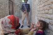 Polio vaccination campaign in Pakistan