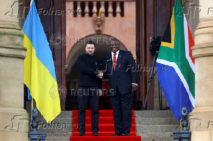 Ukraine's President Volodymyr Zelenskiy visits South Africa