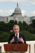 Canadian Prime Minister Carney holds a press conference in Washington
