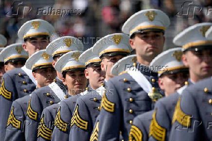 Commencement ceremony at West Point Military Academy in West Point, New York