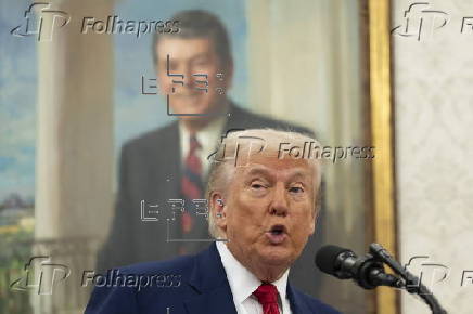 President Trump at Swearing-In Ceremony for Jeanine Pirro in Washington