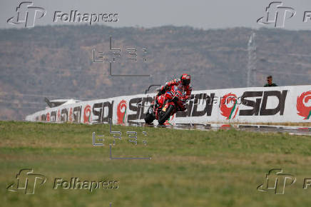 Entrenamientos libres de MotoGP para el Gran Premio de Aragón de Motociclismo