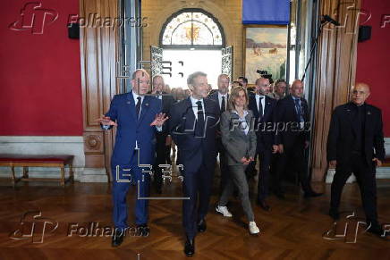 French President Macron on state visit to Monaco