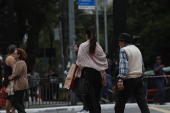 Domingo de frio na Av. Paulista aberta para pedestres em São Paulo