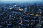 A view of the skyline near the city center in Kuala Lumpur