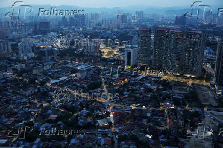 A view of the skyline near the city center in Kuala Lumpur