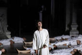 Dress rehearsal of Hugo von Hofmannsthal's drama Jedermann in Salzburg