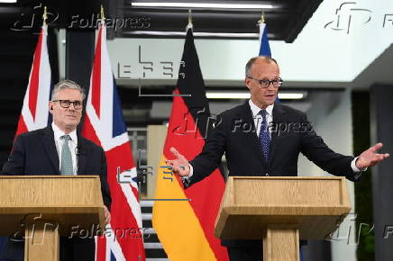 German Chancellor Friedrich Merz visits London to sign landmark treaty