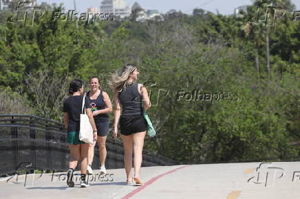 Movimentação no Parque Ibirapuera em São Paulo