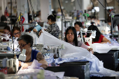 Gambert Shirts manufacturing factory amid tarrifs enacted by the Trump administration in Newark, New Jersey