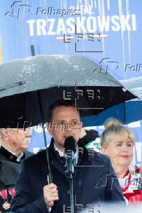 Polish presidential candidate Rafal Trzaskowski campaigns in Zgorzelec