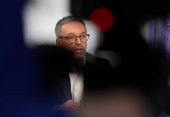Head of Freedom Party Herbert Kickl attends a press conference in Vienna