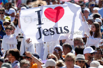 Pope Leo XIV holds the general audience in St. Peter's Square at the Vatican