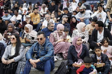 Eid al-Adha celebrations in London's Trafalgar Square