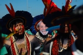 Indígenas protestan contra una subasta petrolera en Brasil por amenazar la Amazonía