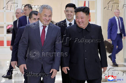 North Korea's Kim meets with Russia's security official Shoigu in Pyongyang