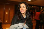 Marina Person na estreia do monólogo 
