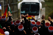 An annual gathering at the Nabi Shuayb Shrine, a holy place for the Druze community, at Majdal Shams
