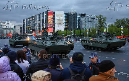 Rehearsal for Victory Day parade in Moscow