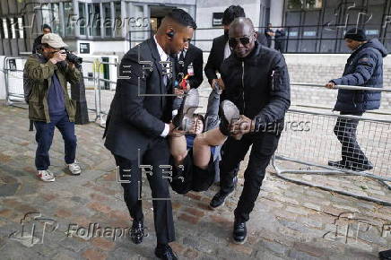 Pro-Palestinian protest outside Barclays annual general meeting in London