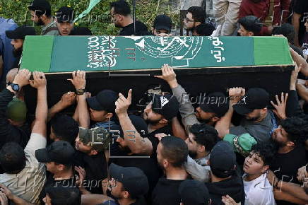 Funeral of senior Hamas member killed in Sidon