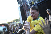 Bolsonaro ato pela anistia em Brasília