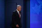 Israeli Prime Minister Netanyahu speaks attends a press conference, in Jerusalem