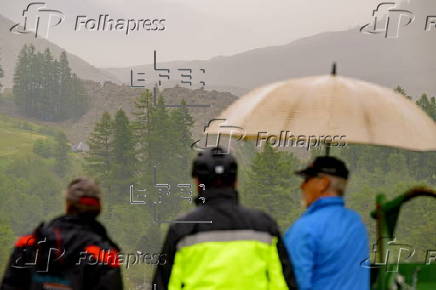 Birch Glacier causes avalanche near Blatten