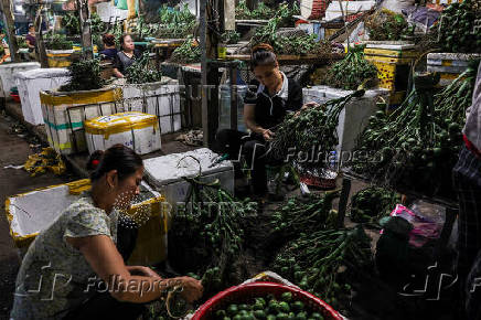 Long Bien Market, one of the largest wholesale market in Hanoi