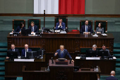 Polish PM Tusk speaks ahead of confidence vote in Warsaw