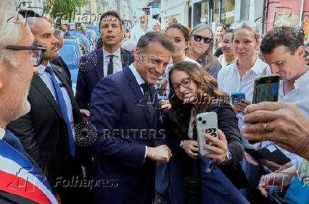 France?s President Emmanuel Macron visits Claude Debussy's House, in Saint-Germain-en-Laye