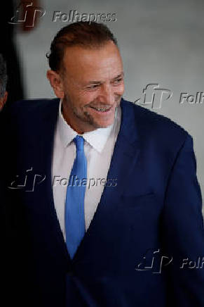 Prefeito Edinho Silva em cerimônia no Palácio do Planalto