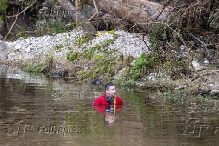 Aftermath of deadly flooding in Hunt, Texas