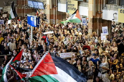 Protest in the Netherlands against famine in Gaza
