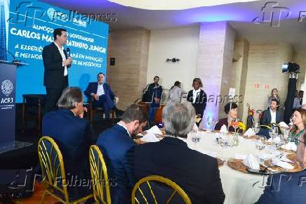 Governador Ratinho Junior na Associação Comercial do Rio de janeiro