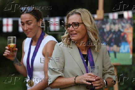 Deputy Prime Ministert hosts England Women’s soccer team at 10 Downing Street in London