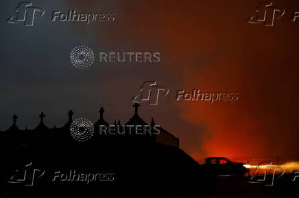 Wildfire in Villanueva de la Sierra